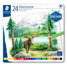 ESTUCHE METÁLICO CON 24 LÁPICES, COLORES SURTIDOS STAEDTLER 146C M24 (Espera 4 dias) en Huesoi